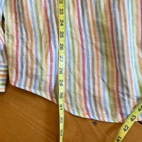 LINEN BLEND BUTTON DOWN SHIRT - Picture 12 of 12